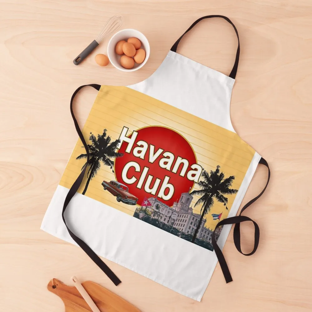 

Havana Club Apron Funny Women's Home Clothes painters women's work Apron