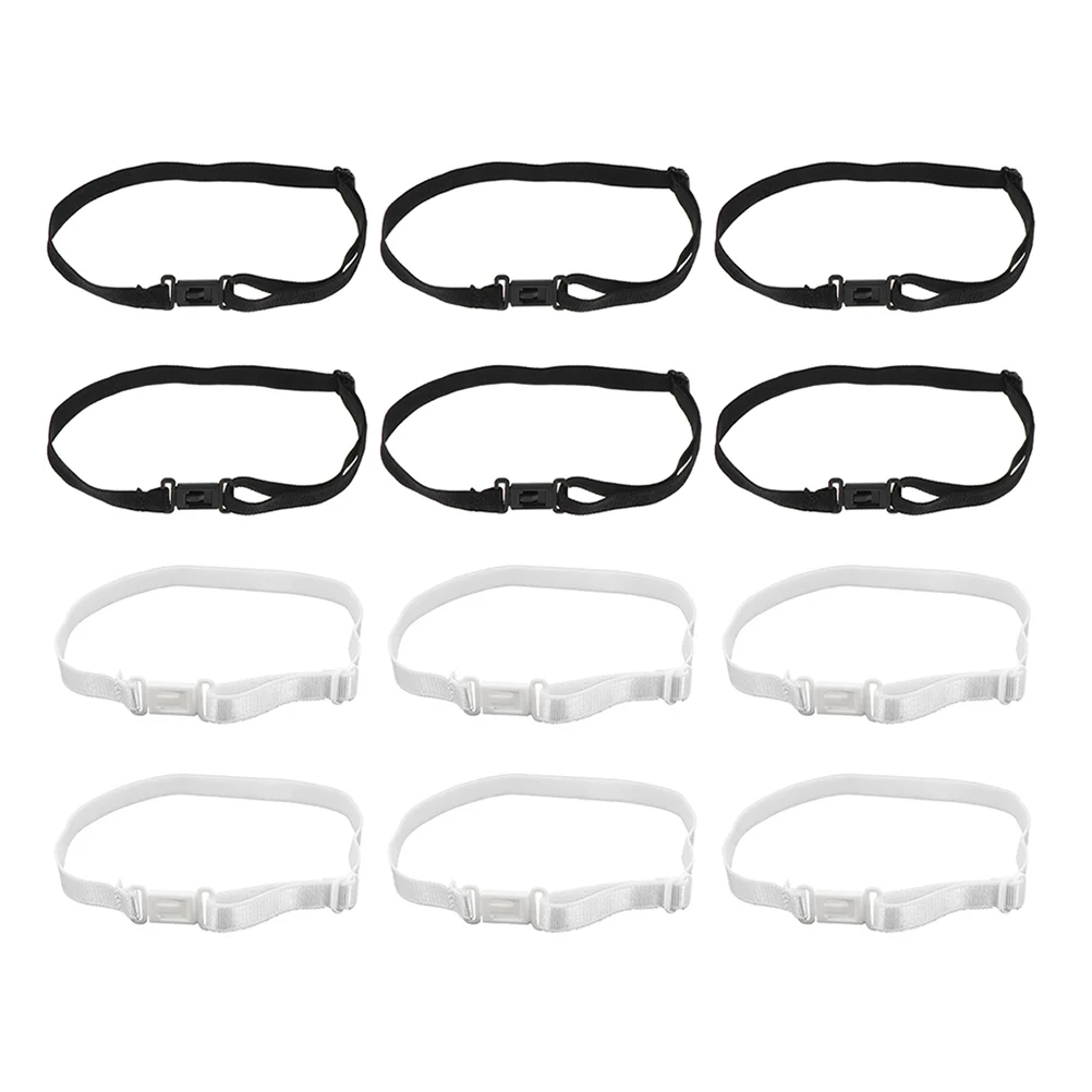 

Adjustable Elastic Strap Band Black Bow Tie Straps Jk Extension Belt Bands White