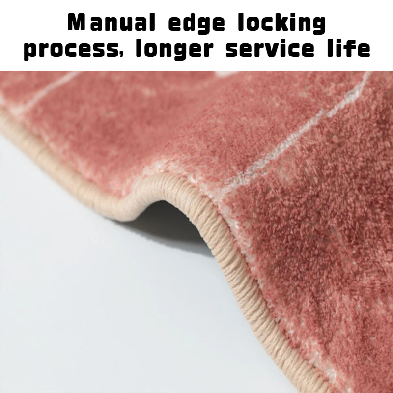 Irregular Living Room Decorative Carpet Simple Bedroom Geometric Mat Creative Model Room Non-slip Rug Household Sofa Casual Rugs 5