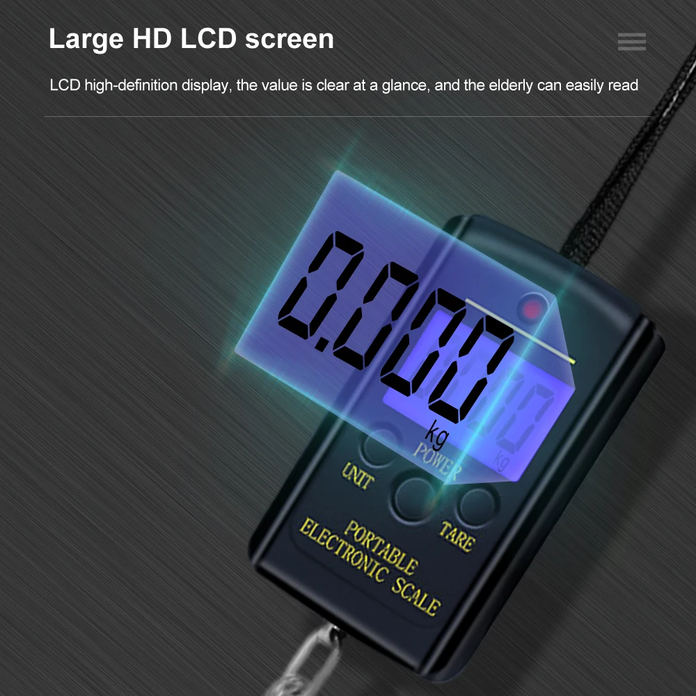 Digital Scale 40kg x 10g Mini Electronic Hanging Fishing Luggage Portable Pocket Weight Hook Scale