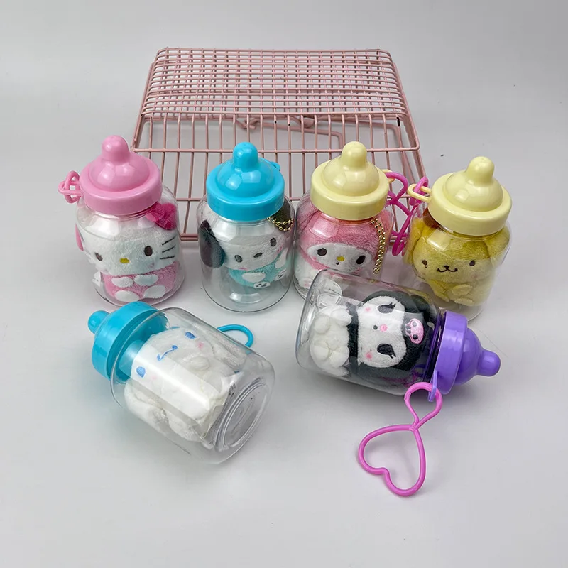 

10Cm Hello Kitty Keychain Schoolbag Charm My Melody Cinnamoroll Cartoon Plush Doll Decorations Crossbody Accessories