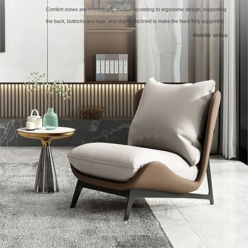 Lazy Sofa Living Room Single Sofa Modern Simple Bedroom Balcony Shaped Leisure Single Sofa Chair New
