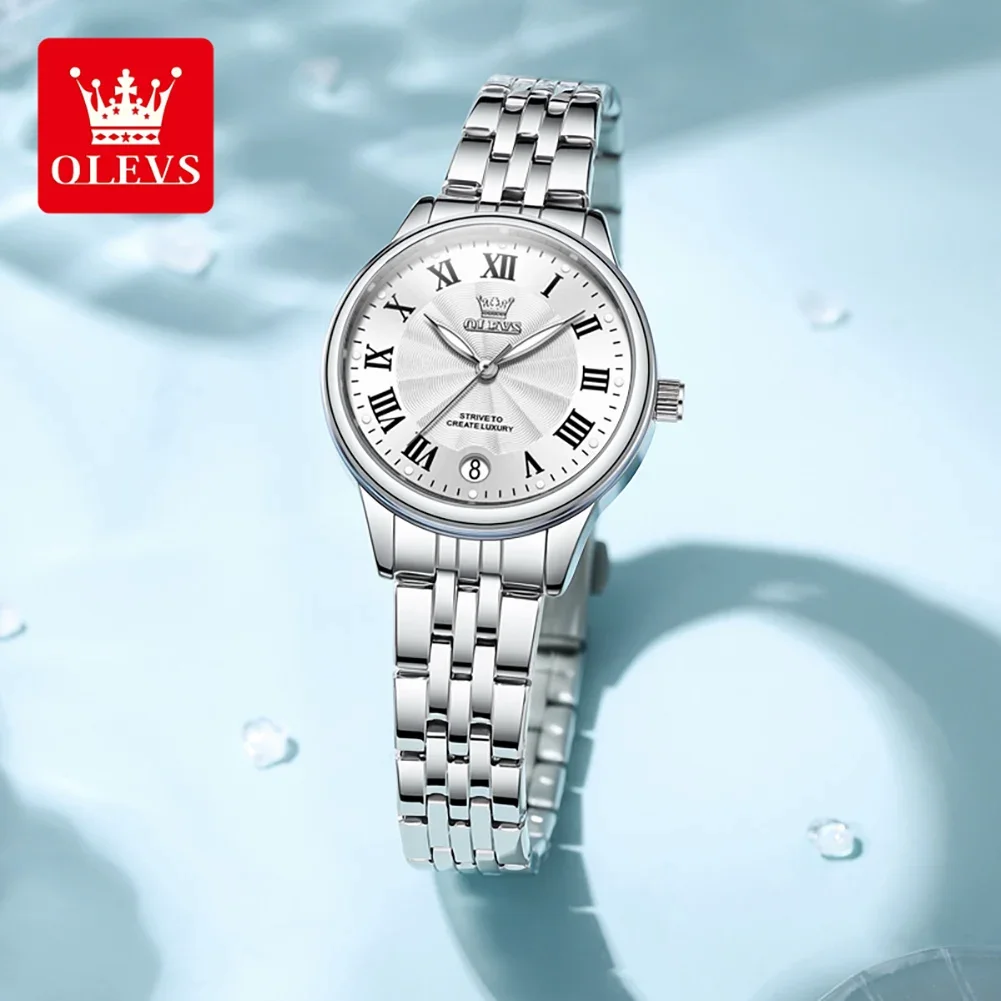 ساعة كوارتز فاخرة من OLEVS للنساء، ساعات نسائية أن...