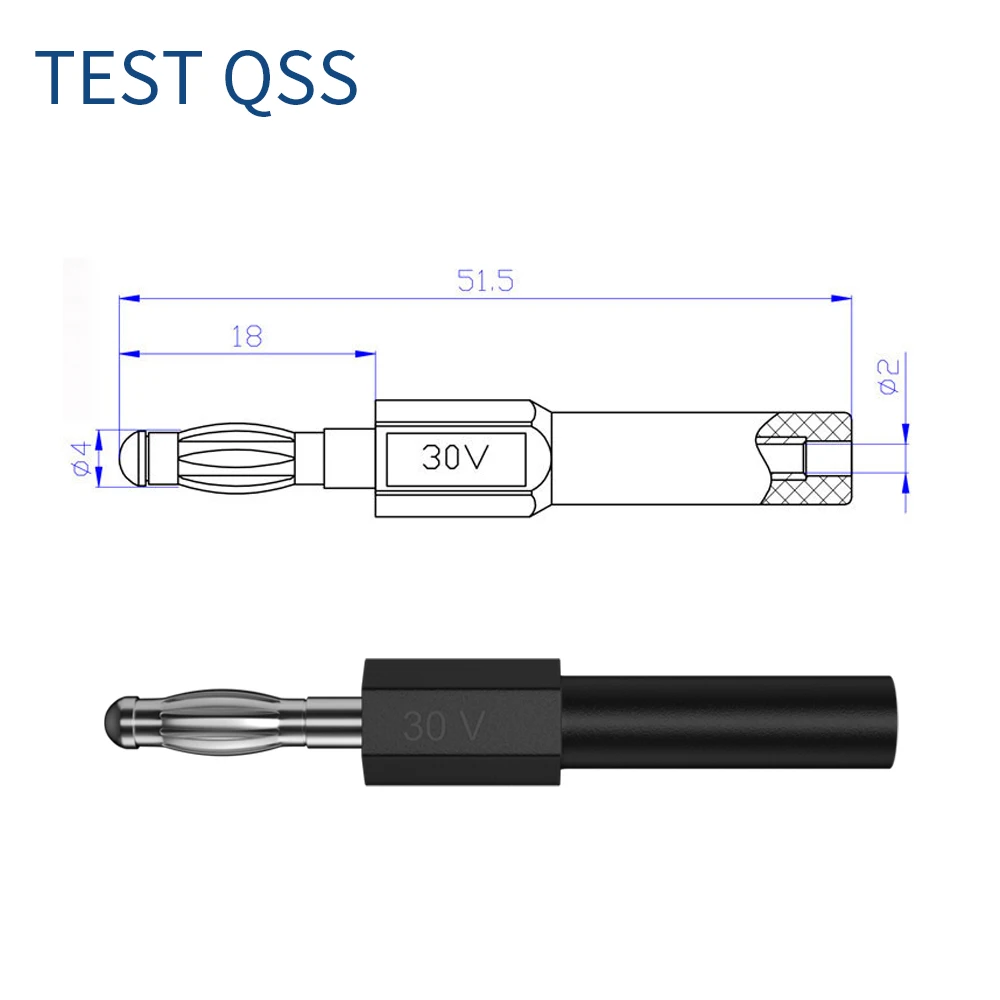 4 Adattatori Convertitore Da Spina Banana Maschio 4 Mm A Jack Femmina 2 Mm – Sicurezza