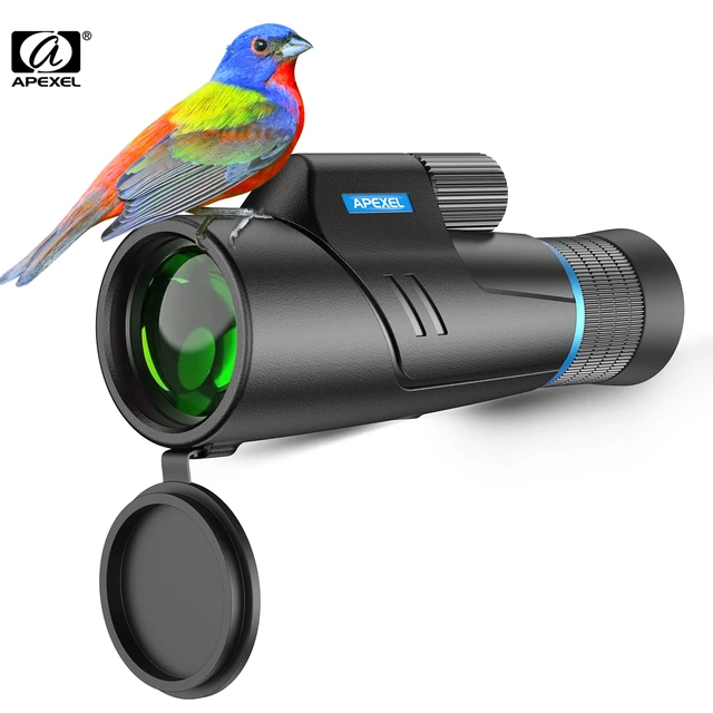 Apexel 10-20X50 Zoom Monocular Waterproof Fogproof 50mm Large Objective  Lens for Bird Watching Travel Mobile