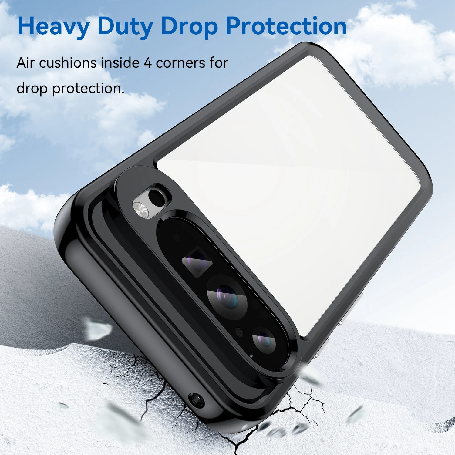 Acrylic Phone Case with Full Lens and Drop Protection – Transparent Back Plate
