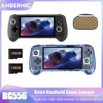 ANBERNIC RG556 Console di gioco portatile retrò AMOLED da 5,48 pollici Grande schermo BT5.0 Sistema Android 13 Lettore di videogiochi 1080*1920 1