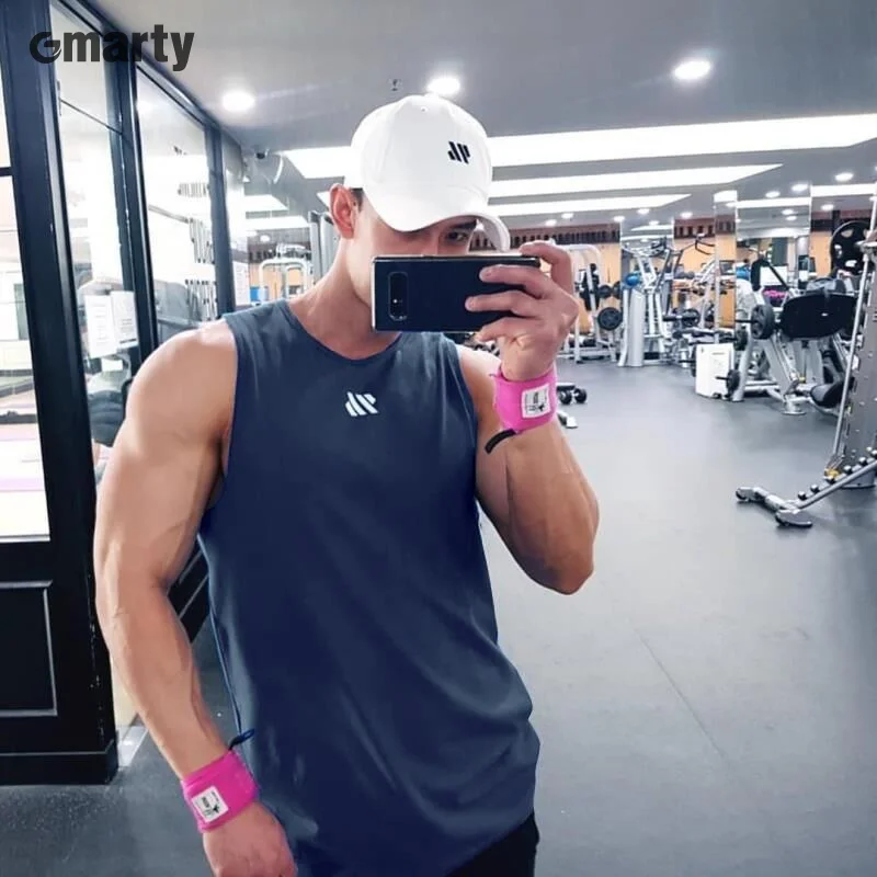 남성용 피트니스 민소매 통기성 조끼, 속건성 스포츠, 농구 달리기, 피트니스 스포츠 조끼, 여름