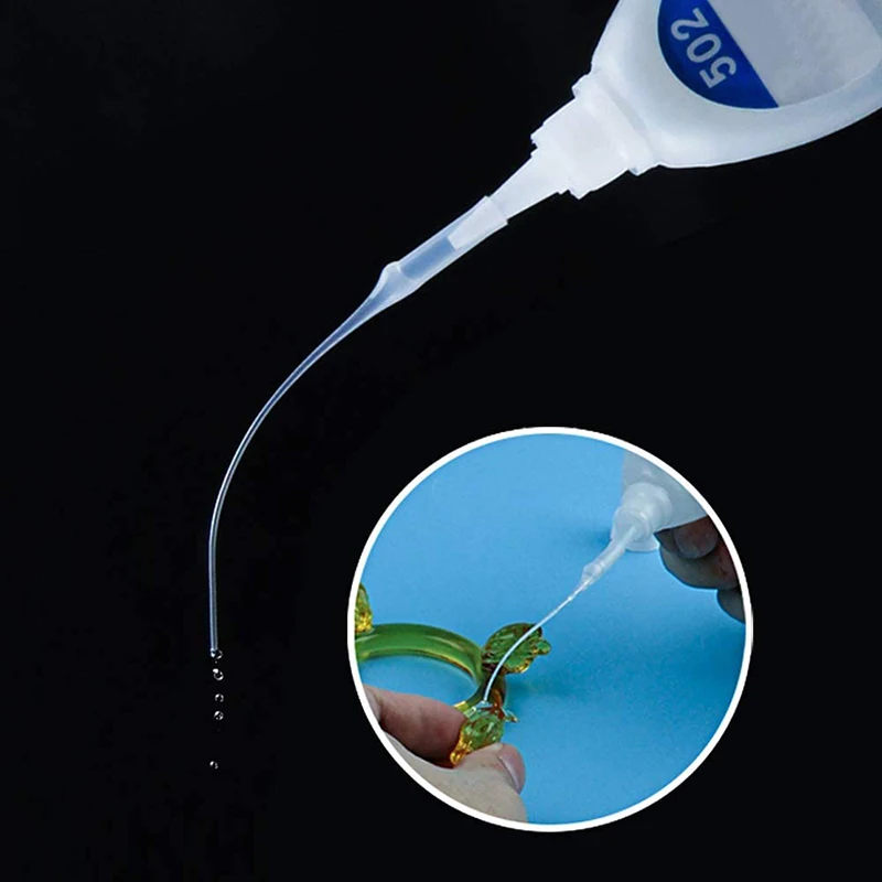 Glue Dropper Plastic Glue Bottle Tips Extender Precision Applicator 100Pcs For Crafting Lab plastic glue tips