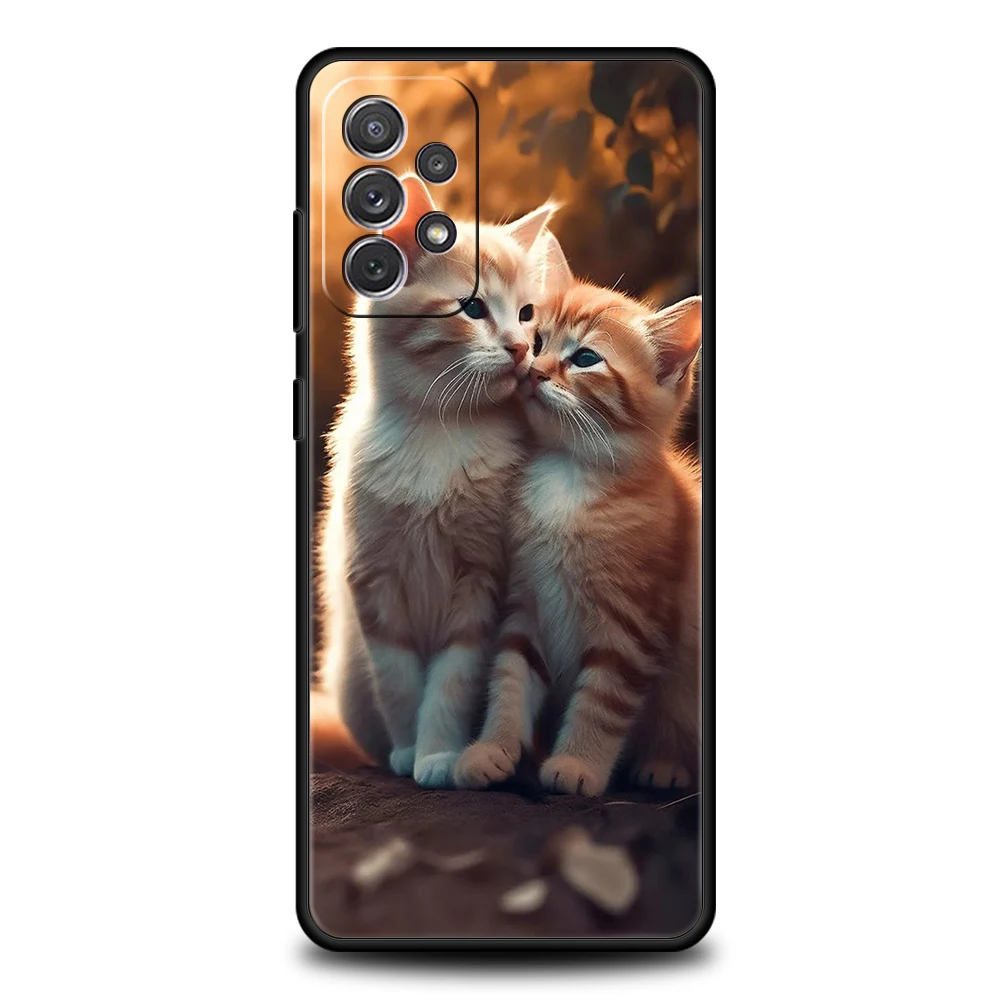 Adorable Kiss Cat Kitten Soft Shell Phone Case