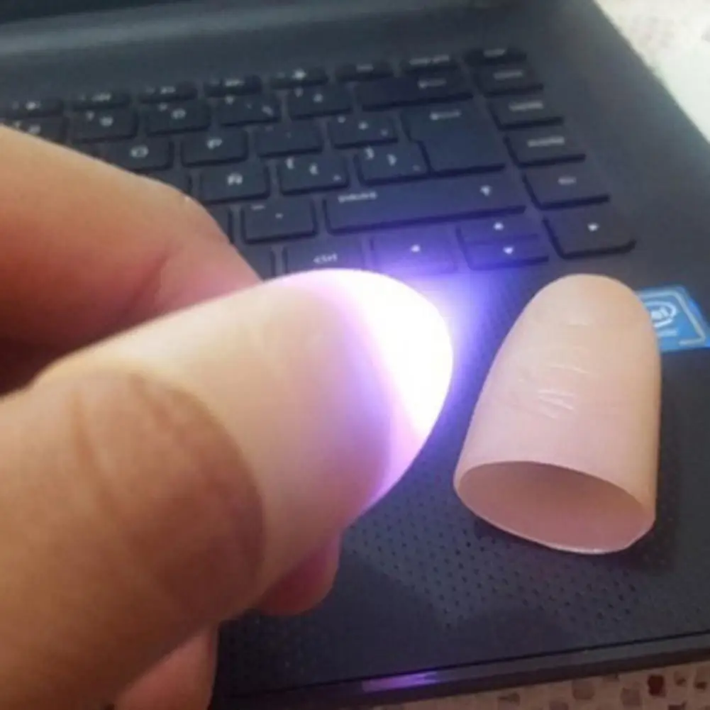 Children Toys 2Pcs Thumb Finger Light Magic Thumbs Led Flashing for Adult Magic Trick