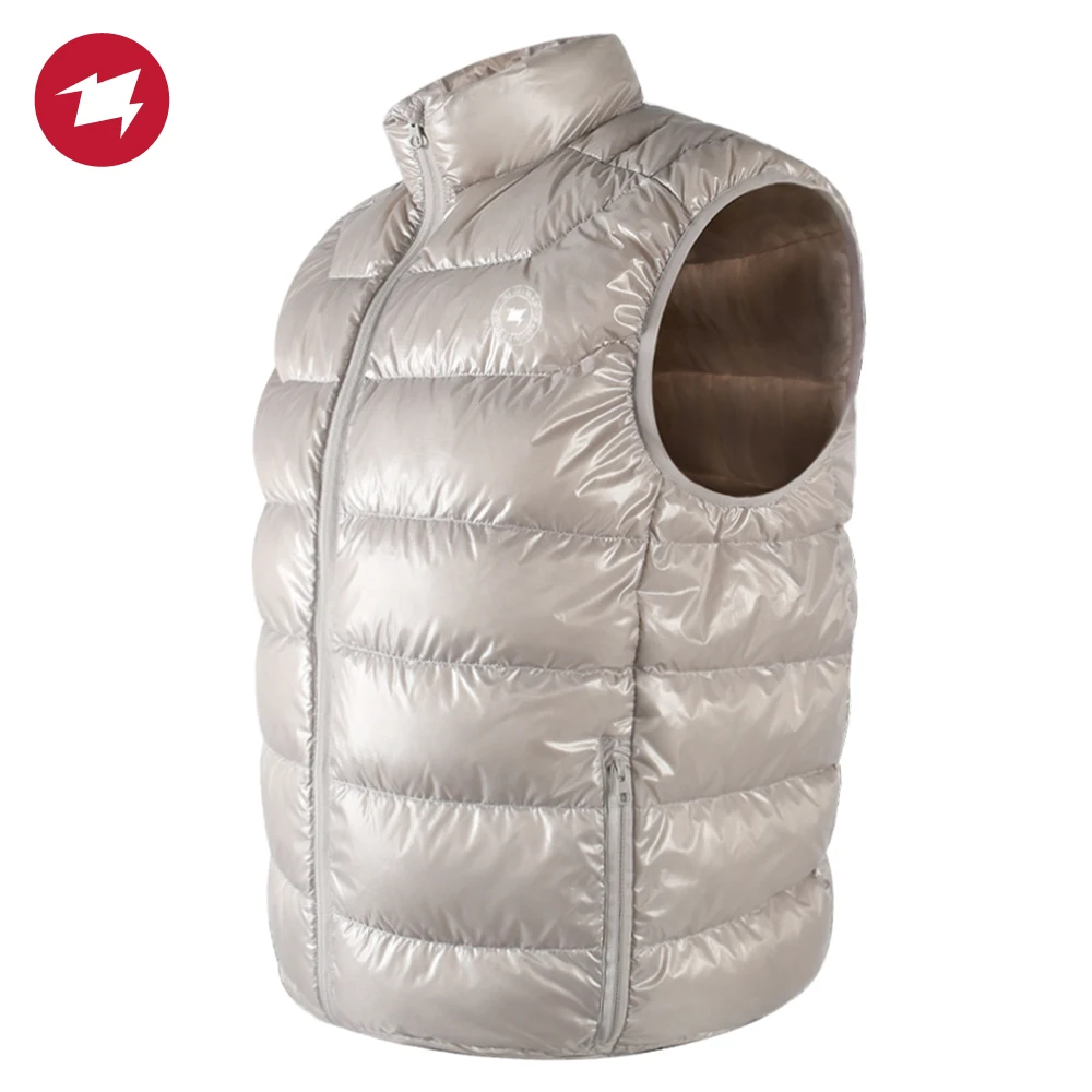 

AEGISMAX Winter Camping Lightweight Warm Goose Down Vest 800FP Outdoor Keep Warm Breathable Stand-Collar Down Vest