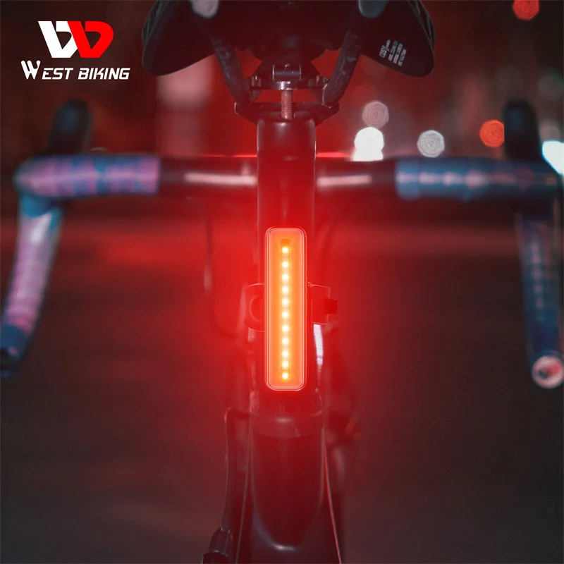

WEST BIKING велосипед хвост светильник водонепроницаемый велосипед задний светильник велосипед USB перезаряжаемая горная езда Велоспорт задний фонарь велосипед светильник