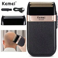 Km-2024 Black Usb Interface Hair Clipper shaver for men  kemei  electric shavers 1