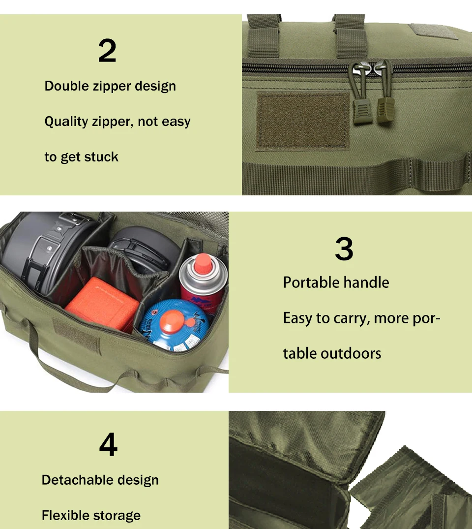 Description Picture 5 of itemFunctional Portable Folding Outdoor Camping, Picnicking, Self Driving, Cooking, Tableware Storage, Handbag