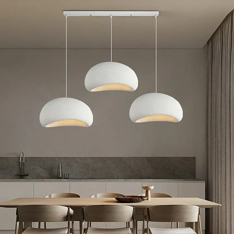 Nordic Wabi Sabi Pendant Lamps Dining Room Lighting Modern Living Room Bedroom LED Ceiling Chandelier Loft Lustre Hanghing Lamps 3