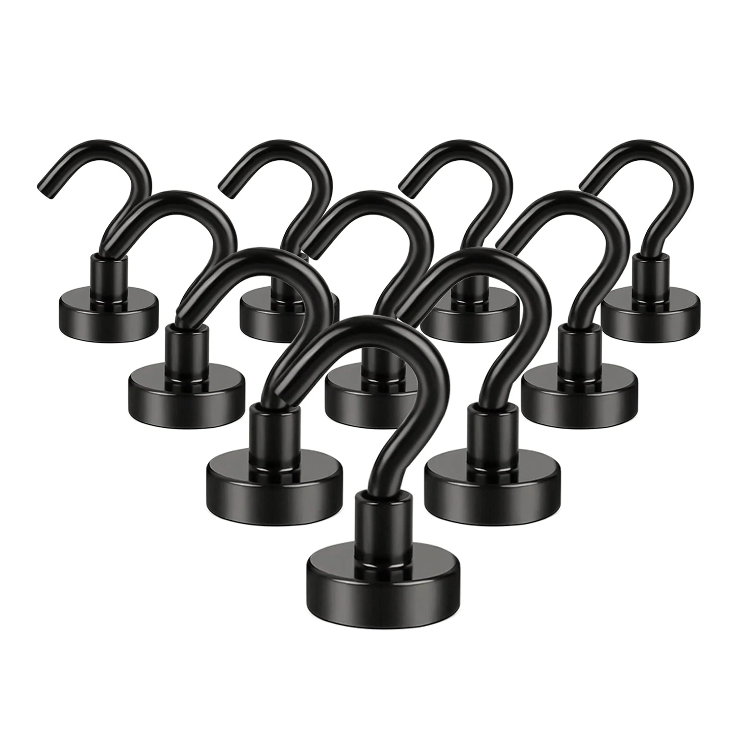 

Magnetic Utility Hooks Heavy Duty Rare Earth Neodymium Magnet Hooks for Kitchen Garage Cruise Classroom Workplace and Office