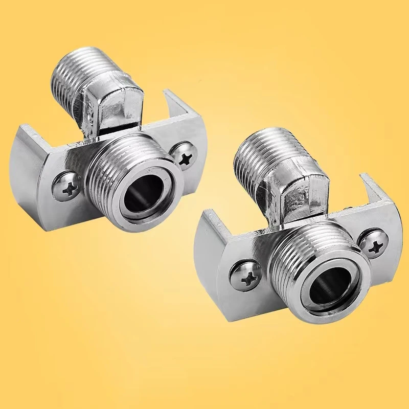 Shower Faucet Accessor Adjusting the Angle of Intake Pipe Shower Set Copper Mixer Eccentric Union For Corner Bath Mixer