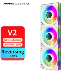 Jungle Leopard Case Fan with Magic Block Free Splicing and ARGB Divine Light (Other)