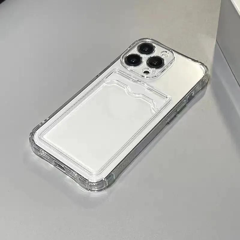 Versatile Clear Soft Wallet Cover with Card Slot