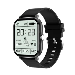 Full Touch Screen Waterproof Fitness Smart Watch with Bluetooth Calling and Music (Black)