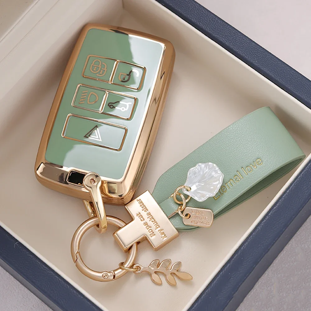 

TPU Car Remote Key Case Cover Shell Fob For Land Rover Range Rover Sport Velar Evoque Freelander2 Discovery Jaguar XF XJ XJL XE