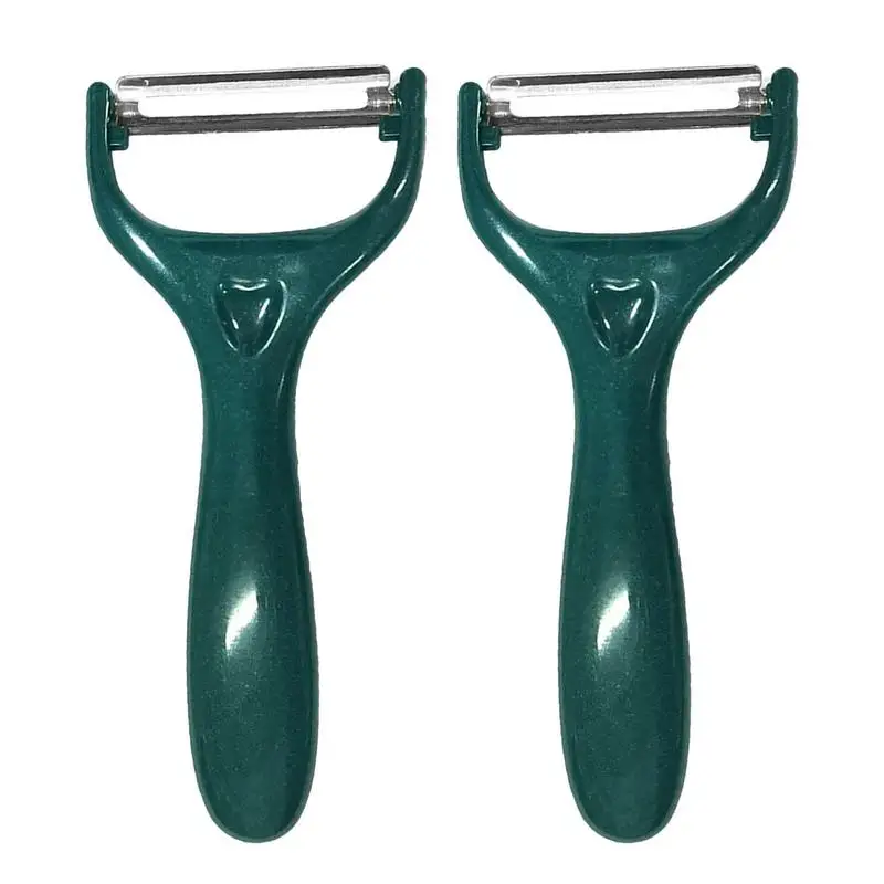 

2 Pcs Kitchen Tool Stainless Steel Peeler Fruit Vegetable Melon Potato Carrot Cucumber Multifunction Grater Peeler Slice Home