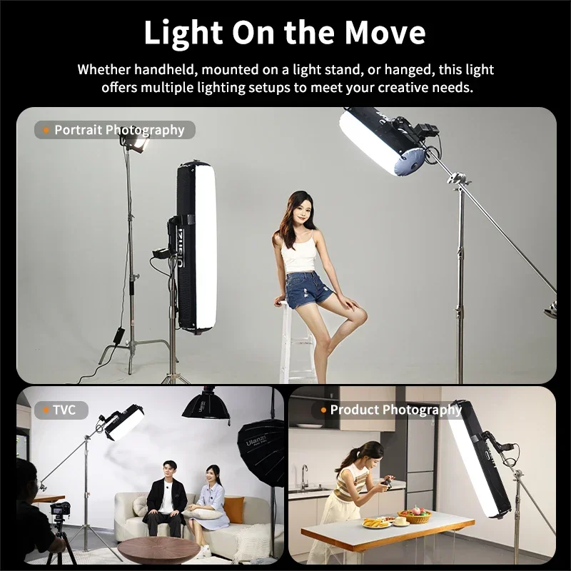 Ulanzi AL60 68W Portable Inflatable Air LED Tube Light APP Control LED Light 2700K-6500K Bi-Color Handheld Light for Photography 3