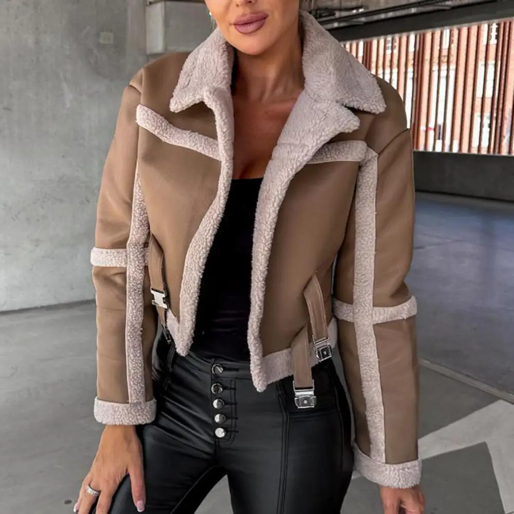

Женская шерстяная куртка из высококачественной кожи, облегающая винтажная мотоциклетная верхняя одежда из искусственной кожи для дома