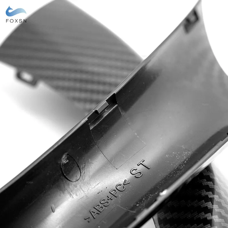 2pcs Car Styling Carbon Texture Door Armrest Handle Pull Cover Trim For Bmw 3 Series E90 E91 E92 - View #3