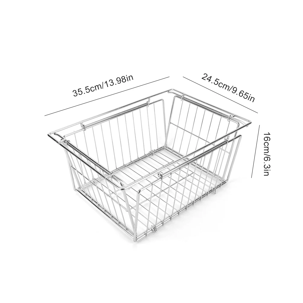 IGT Camping Drain Basket Table Panel Storage Basket Pots Bowls Plates Holder Basket for IGT Desktop Side Expansion Rack