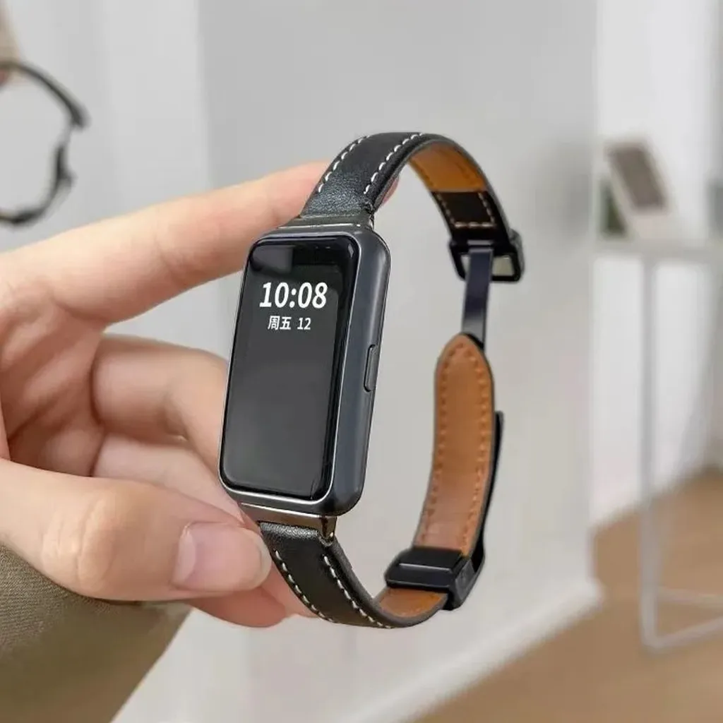 Premium Leather Strap Replacement Wristband - Sport Loop Bracelet