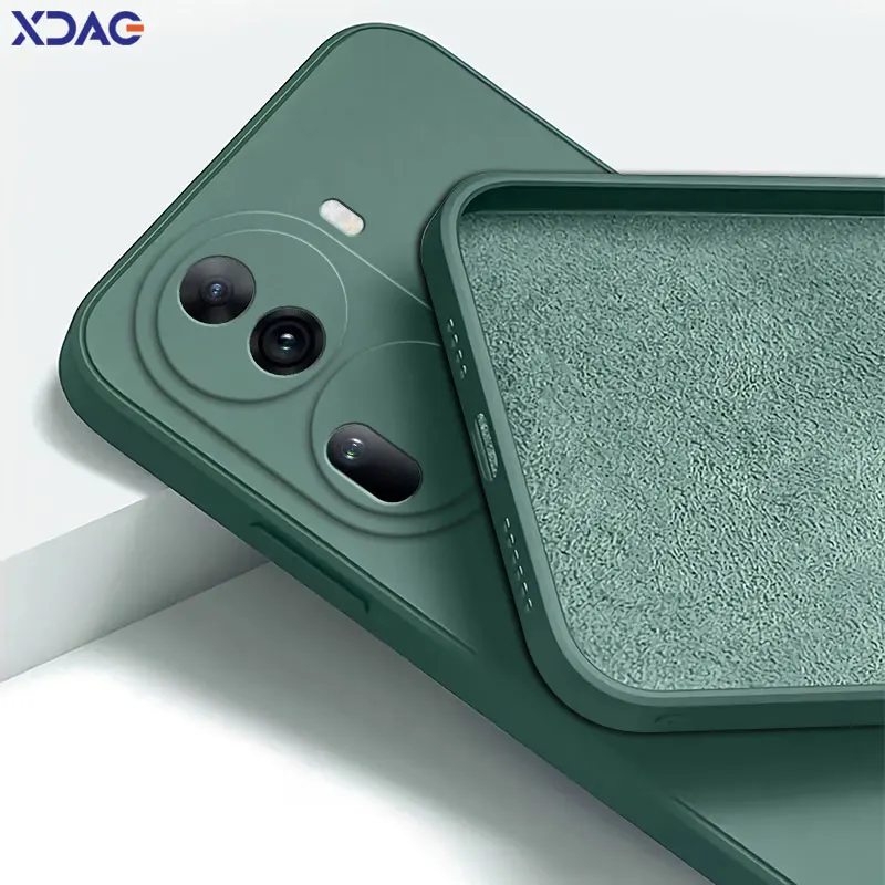 Premium Liquid Silicone Shockproof Phone Case with Internal Flocking