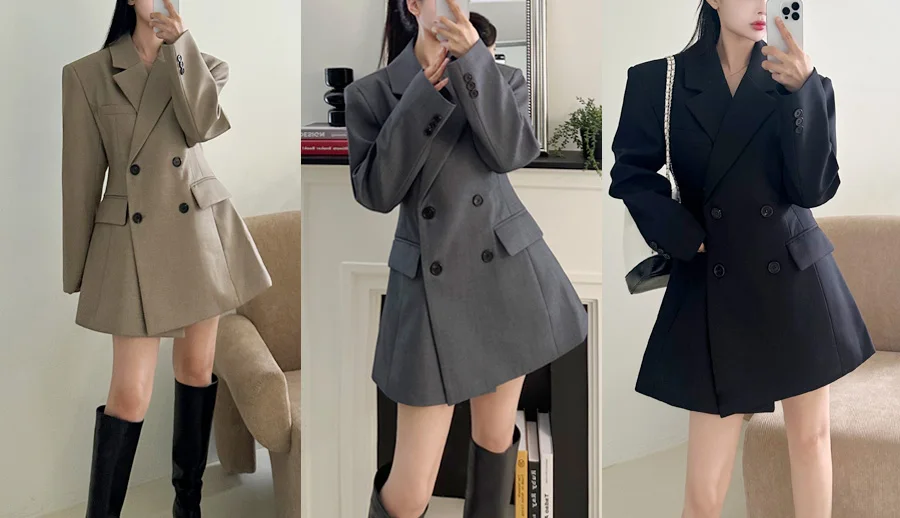 Autumn New Elegant Blazer Coats for Women Long Sleeve Office Lady Korean Fashion Casual Loose Street Trends Solid Blazers Jacket