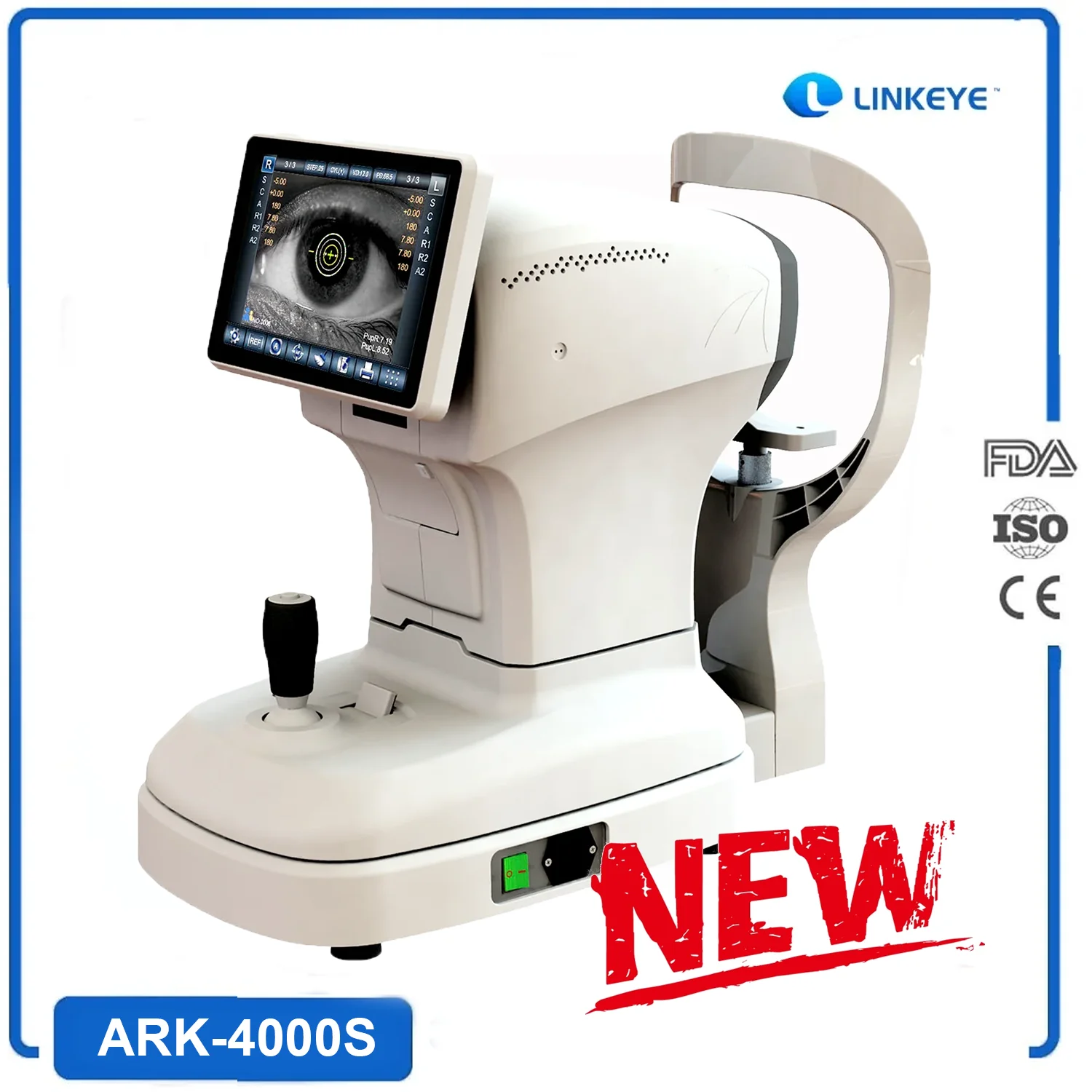 

Top Quality, Auto Refractometer, Keratometer, Eye Examination, Low Price, ARK-4000, New