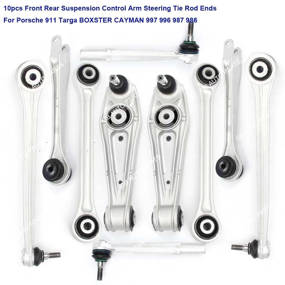 

10X Front Rear Suspension Control Arm Track Arm For Porsche 911 BOXSTER Spyder CAYMAN 997 996 987 986 99733104504 99733104301