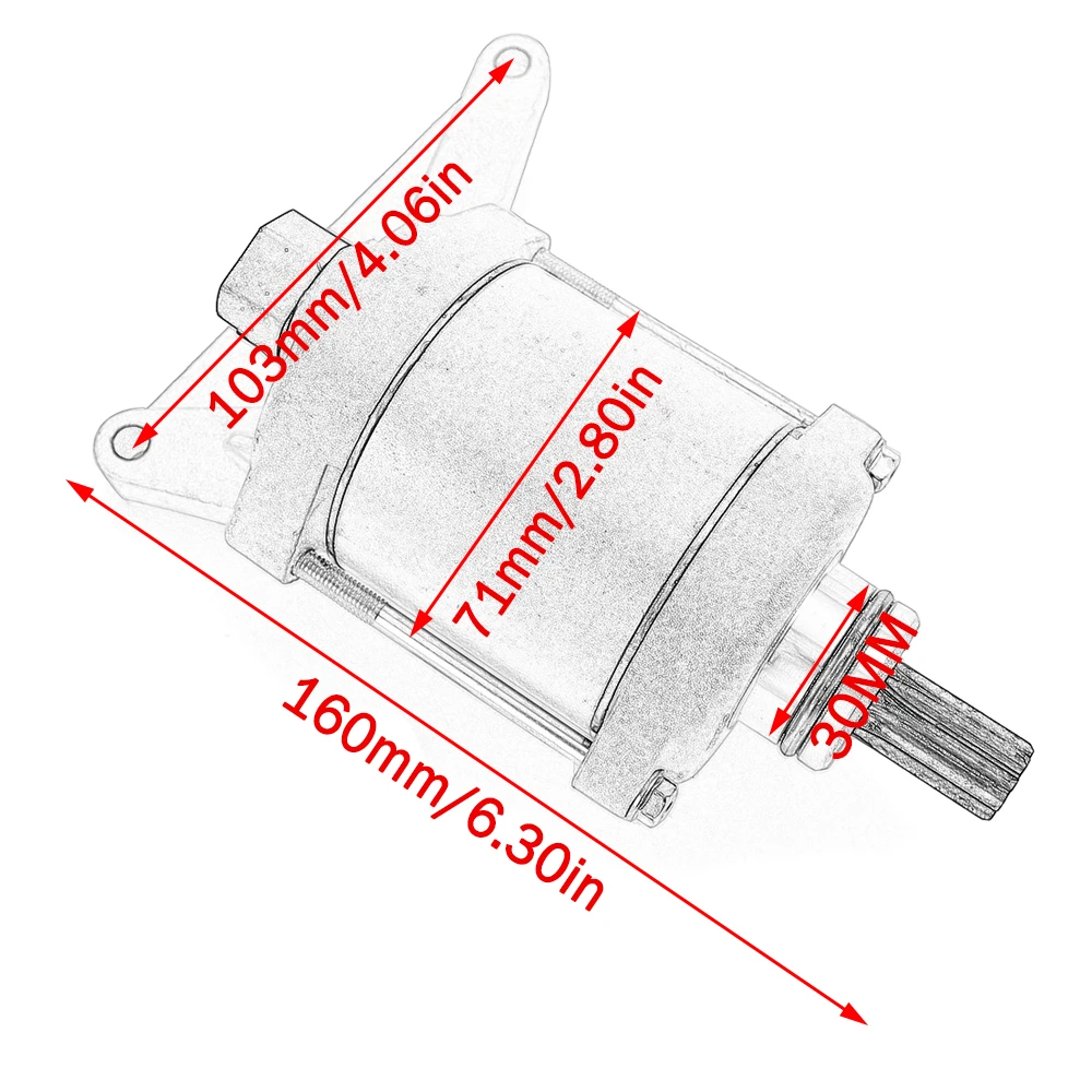 XT 1200 1200Z Motorcycle Starter Motor For Yamaha XT1200 2010- XT1200Z T1200ZE Super Tenere XT1200 23P-81890-00 Starter