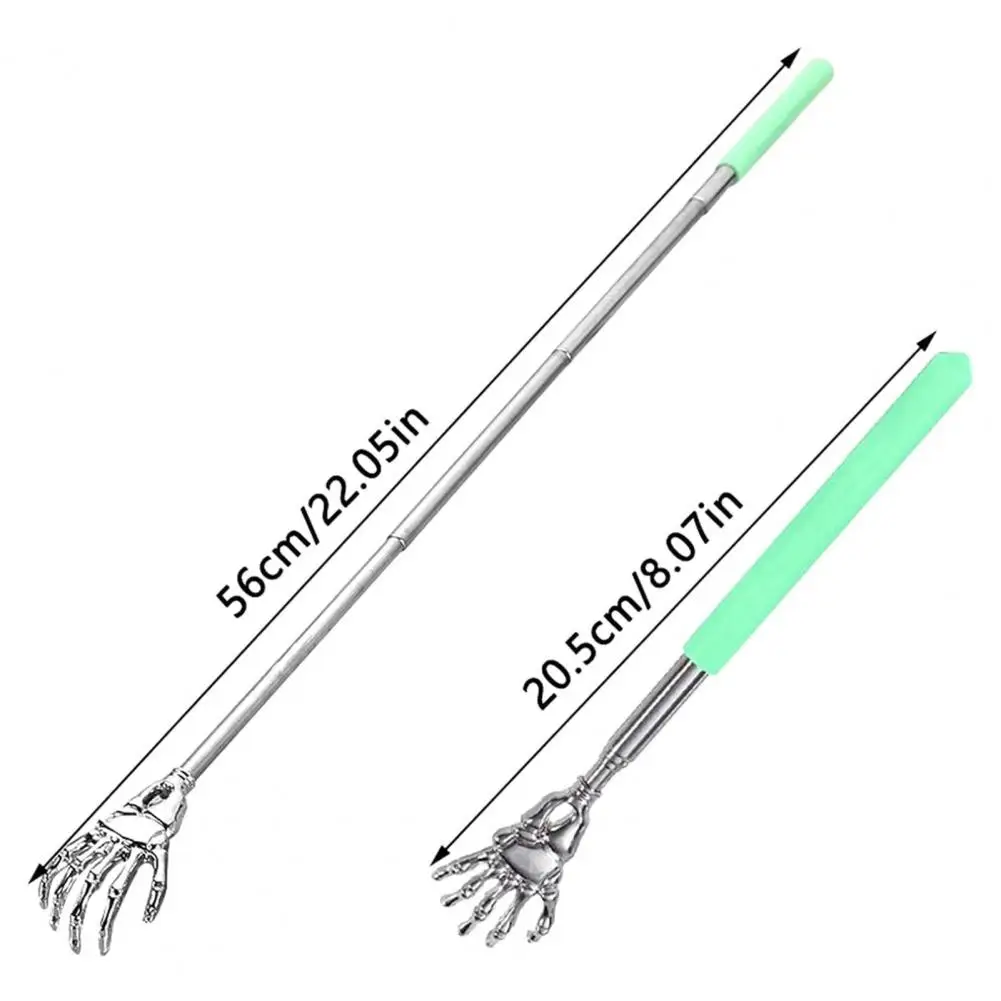 5Pcs 20-56cm Extendable Back Scratcher Stainless Steel Portable Hard-to-Reach Areas Telescopic Back Scratcher Massager Tools