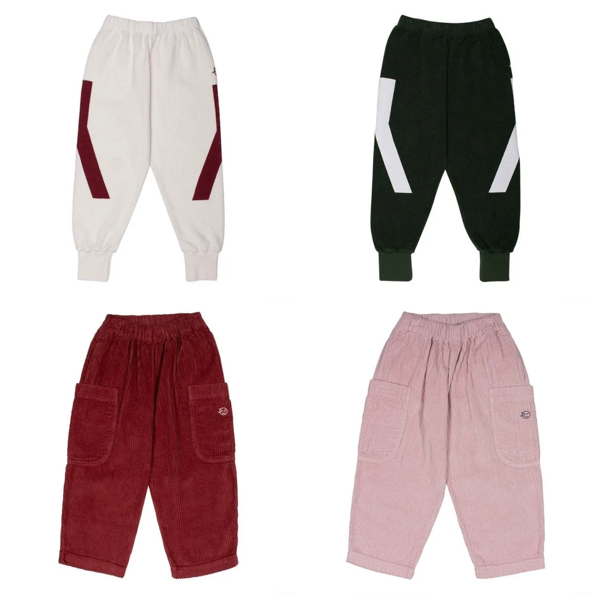 Pants in stock wyn autumn/winter color blocked knitted sweater vest with fleece pants