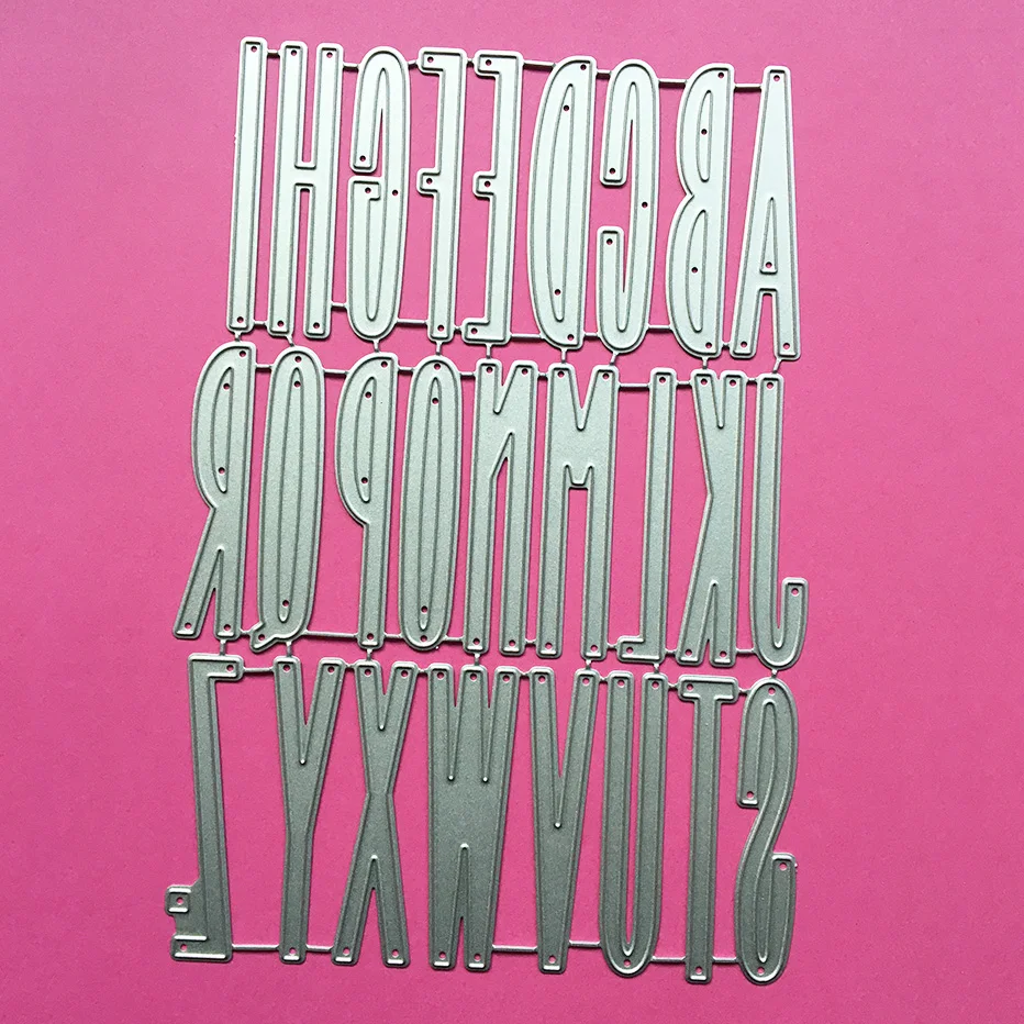 Alphabet letters 2024 Yiwu futian market clearance sale Paper gift Card Making DIY craft metal Cutting Dies for Scrapbooking
