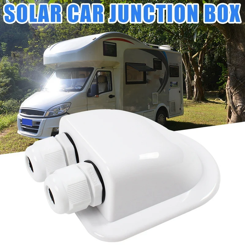 Scatola Pressacavo Ingresso Doppio Filo Pannello Solare Tetto Ingresso Filo Pressacavo Cavo Camper Doppio Foro Rv Yacht Accessori Auto
