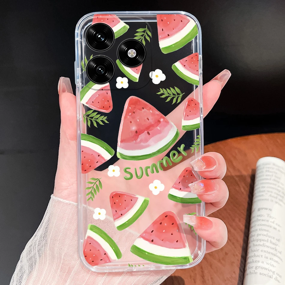 Gradient Color Soft Silicone Clear Phone Case - Lightweight Protective Cover