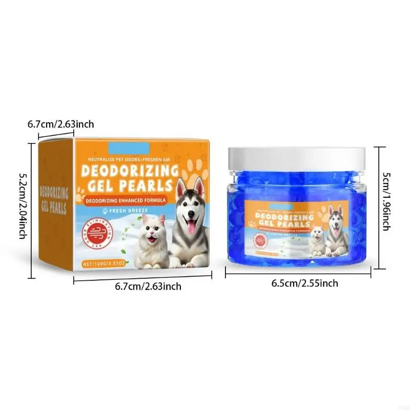 J6BB Refreshing Gel Beads Natural Ingredient For Pet Friendly Home Deodorizing Gel