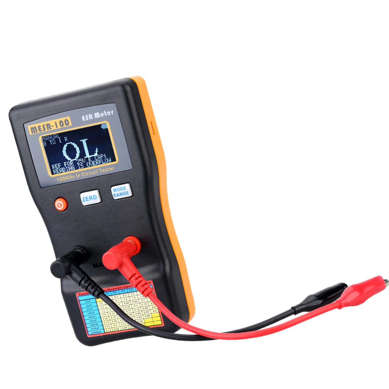 MESR-100/M6013 V2 ESR Capacitance Ohm Meter Professional Measuring Internal Resistance of Capacitor Capacitance Circuit Tester Digital Multimeter Multimeter Tester