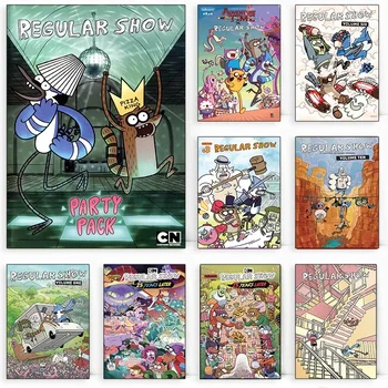 Cartoon Anime Regular Show Canvas Animazione Serie TV Stampa su tela Stampa Immagine di arte della parete per la decorazione domestica della stanza Kawaii