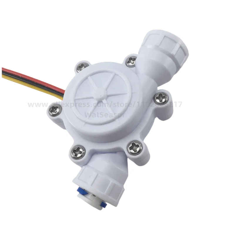 POM hall water flow sensor Turbine Flowmeter 0.2~8L/min 1/4" Plastic flow meter Coffee flow-sensor