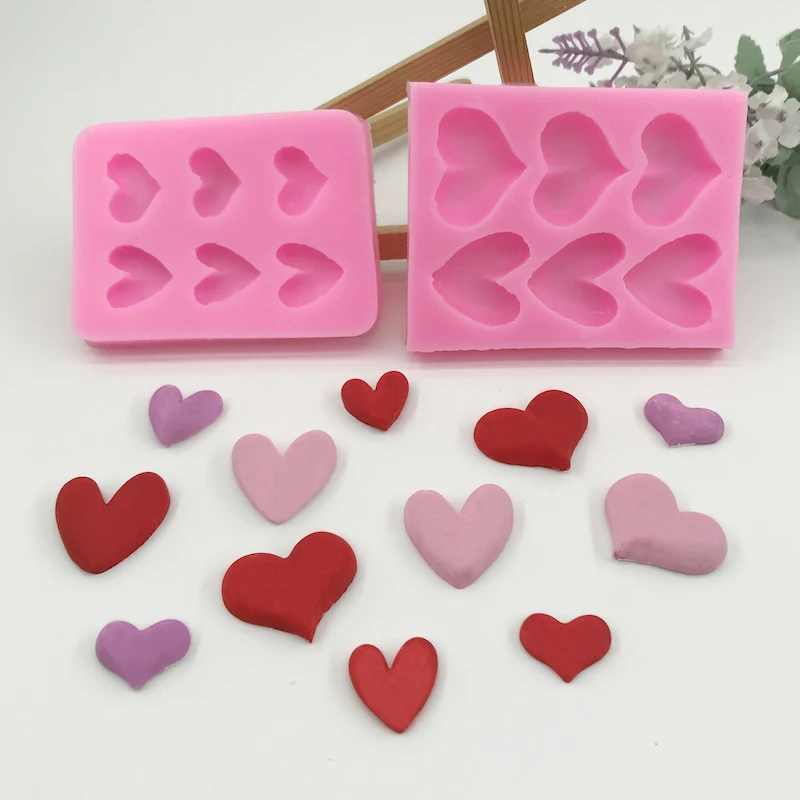 Mini Love Heart Shape Silicone Mold Fondant Cake Decoration Mold