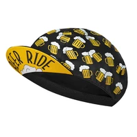 XIMATT Beer Coffee Ice Cream Biscuit Cartoon Print Polyester Bicycle Cycling Caps Quick Dry Breathable Sweat Wicking Bike Hat 2