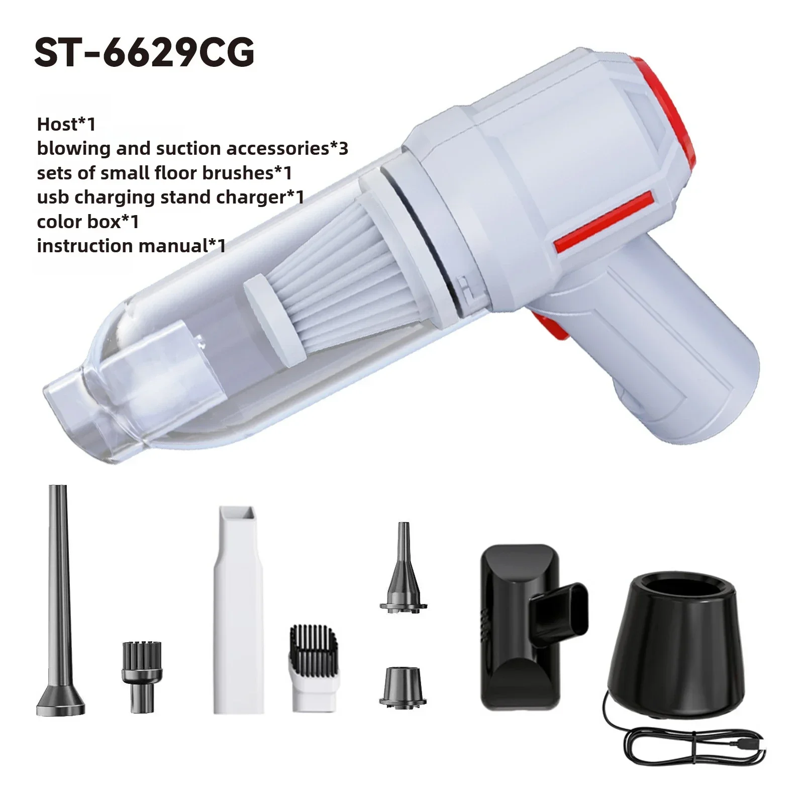 Car Vacuum Cleaner Strong Suction Powerful Mini Cleaning Machines Portable Wireless Handheld Air Blowers Household Appliances 6