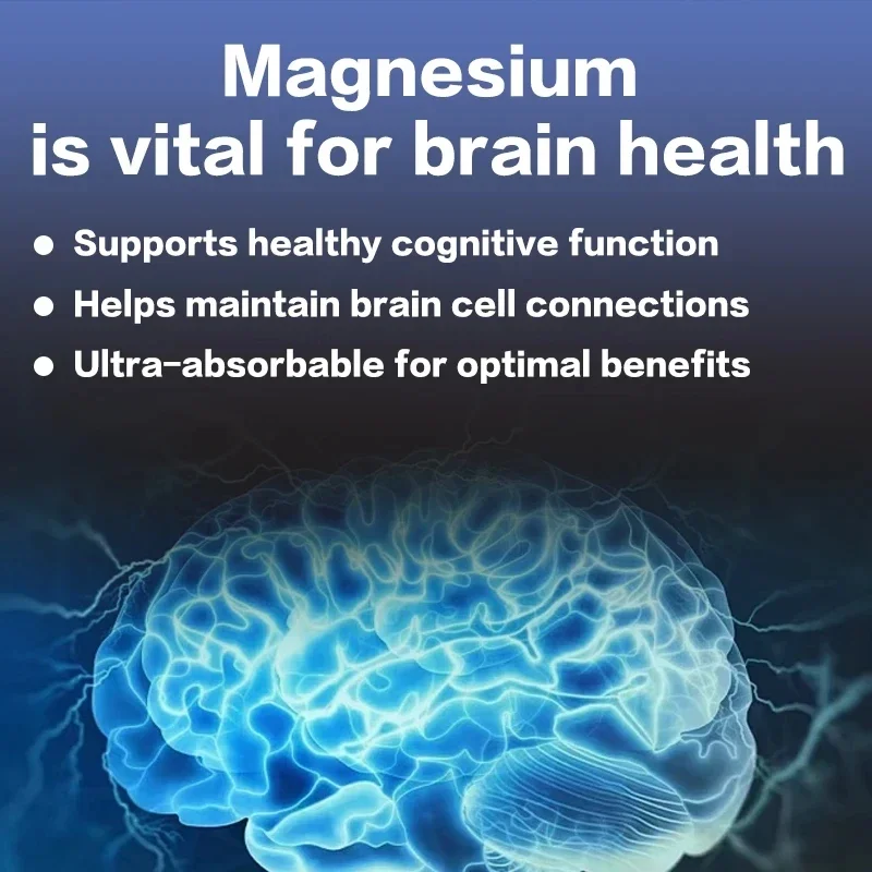 Magnesium L-Threonate Super Absorbable Magnesium Vegetarian Capsules To Enhance Sleep Quality Focus Overall Cognition